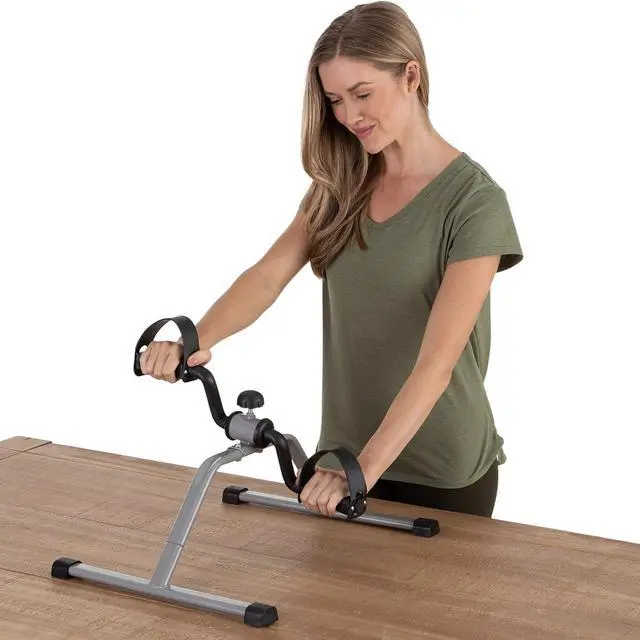 Alt view image 6 of 7 - Under Desk Bike Pedal Exerciser with Calorie Tracker and Adjustable Resistance