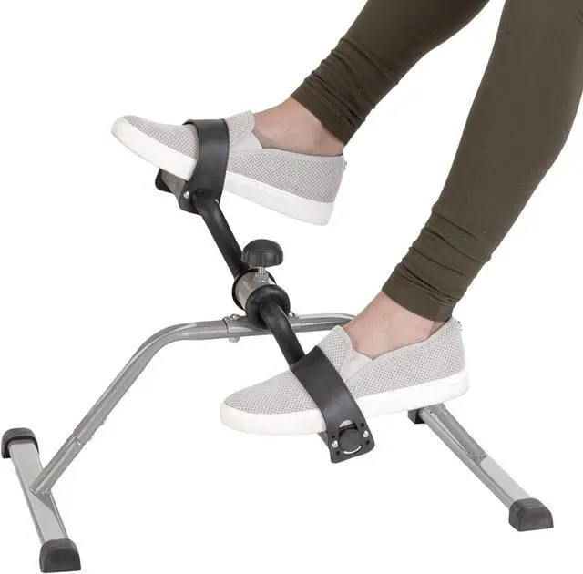 Alt view image 7 of 7 - Under Desk Bike Pedal Exerciser with Calorie Tracker and Adjustable Resistance