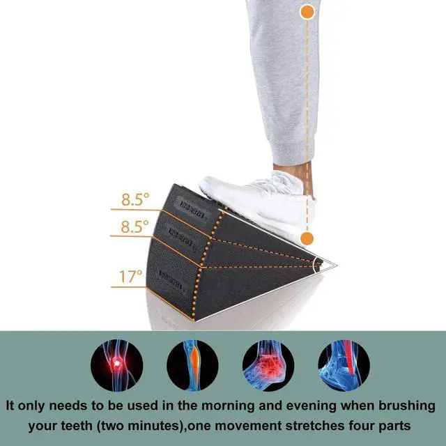 Alt view image 4 of 7 - Slant Board 3pcs 12''Squat Wedge Calf Stretcher for Physical Therapy Equipment Plantar Fasciitis,Heel, Foot Stretching, Shin Splint, and Calf Stretch Wedge Improve Lower Leg