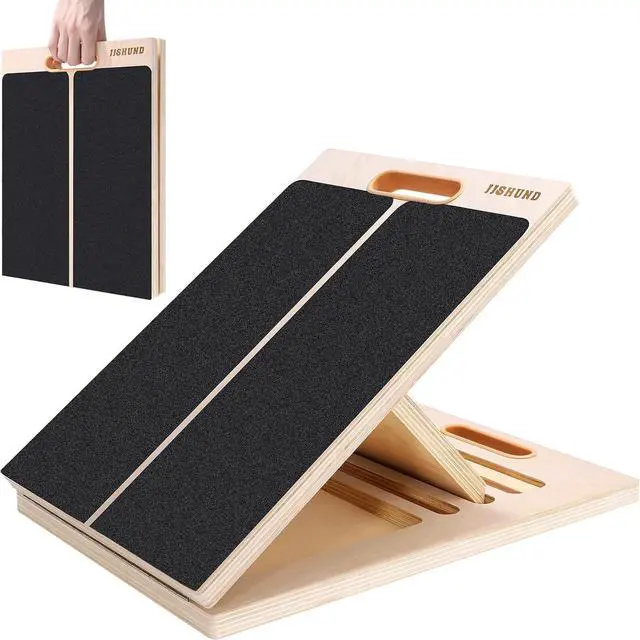 Main image of Slant Board for Calf Stretching, Adjustable Wooden Calf Stretcher Incline Board, Calf Stretch Board for Squats Leg Knees Heel Ankle Stretching