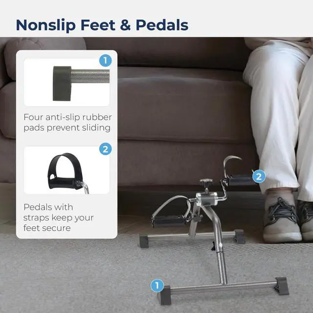 Alt view image 6 of 7 - 10270KDRSV-1 Pedal Exerciser, Silver Vein Finish