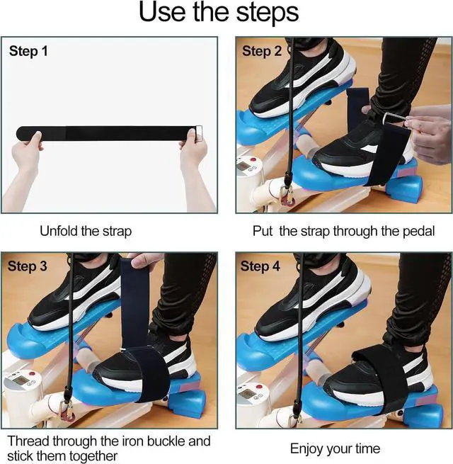 Alt view image 4 of 7 - Adjustable Pedal Straps for Ellipse Leg Exerciser Machine