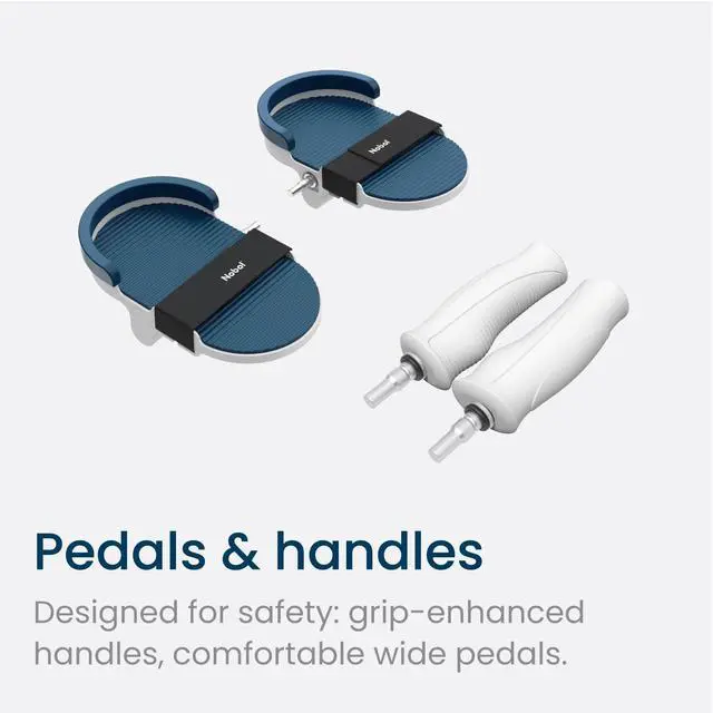 Alt view image 5 of 7 - PhysioPedal® Arm & Leg Pedal Exerciser, Dual Mode, 8 Motorized Speeds, 8 Adjustable Resistance Levels, LCD Display, Magnetic Remote, to Enhance Mobility, Recovery, Joint Health