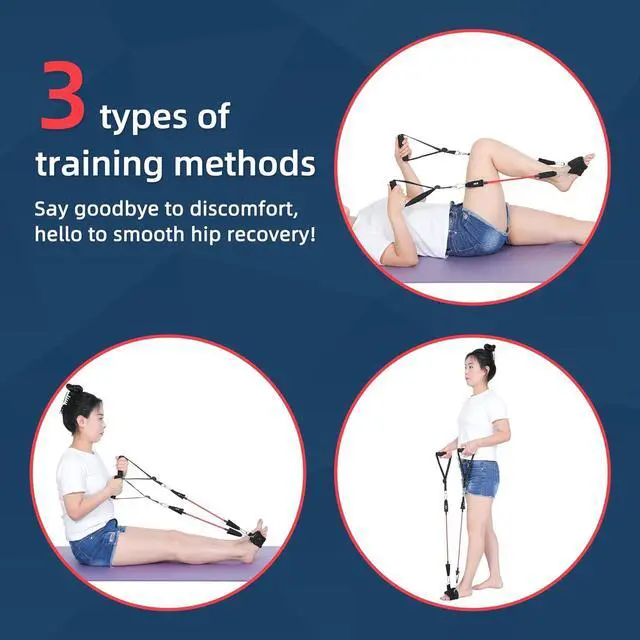 Alt view image 3 of 6 - JFMkaer Knee Replacement Recovery Aids, Hip/Knee Rehabilitation Equipment After Knee Surgery - Leg Stretcher Exercise Improve Mobility and Flexibility for Knee Pain