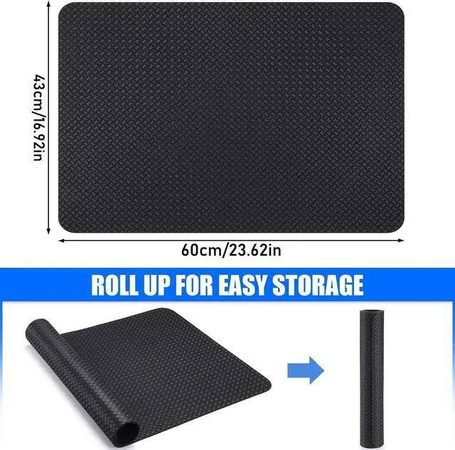 Alt view image 3 of 7 - TOBWOLF Upgraded Double-Sided Non-Slip Workout Mat for Under Desk Elliptical, Exercise Mat for Ellipse Leg Exerciser as Seen on TV, Anti-Slip Mat Suitable for Leg Exerciser While Sitting for Seniors