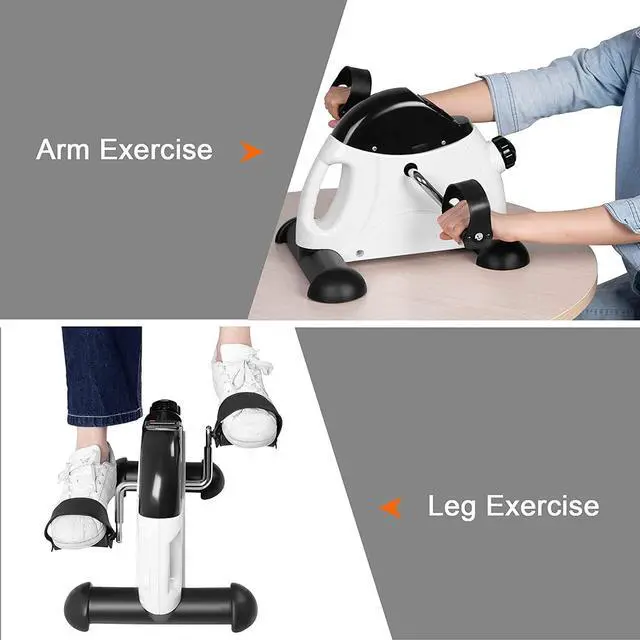 Alt view image 5 of 7 - Mini Exercise Bike, Uten Under Desk Bike Pedal Exerciser, Peddler Exerciser
