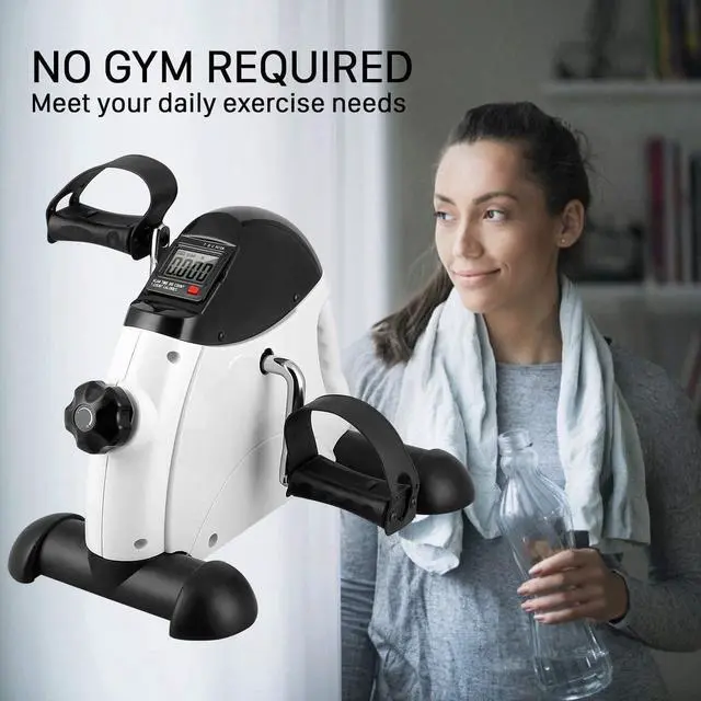 Alt view image 4 of 7 - Mini Exercise Bike, Uten Under Desk Bike Pedal Exerciser, Peddler Exerciser