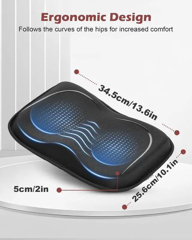 Alt view image 2 of 7 - Rowing Machine Seat Cushion for The Concept 2 Rowing Machine with Extra Sports Headband, Memory Foam Row Machine Pad-Compatible with Concept 2 Rower, Recumbent Stationary Bike, Watter Rower