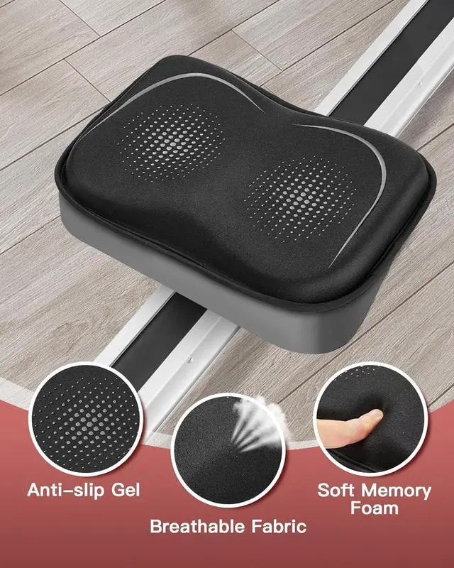 Alt view image 4 of 7 - Rowing Machine Seat Cushion for The Concept 2 Rowing Machine with Extra Sports Headband, Memory Foam Row Machine Pad-Compatible with Concept 2 Rower, Recumbent Stationary Bike, Watter Rower