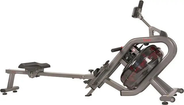Alt view image 2 of 7 - Sunny Health & Fitness Elite Water Rowing Machine with High Dynamic Resistance Vertical Tank, Low-Impact Full-Body Workout and Optional Free SunnyFit App Connectivity