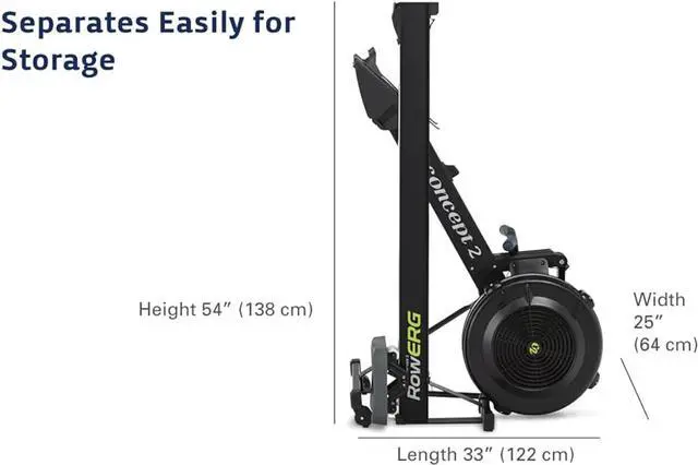 Alt view image 6 of 7 - Concept2 RowErg Model D Indoor Rowing Machine Gray Color with PM5 Monitor, Device Holder, Adjustable Air Resistance, Easy Storage
