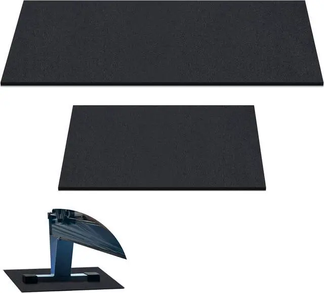 Main image of 2 Pieces Rower Mat Compatible with Model D Concept 2 Rowing Machine Anti Slip and High Density Thick Floor Mat for Home Gym Foam, Black