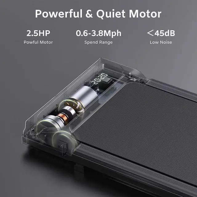 Alt view image 4 of 7 - TheNeat Walking Pad, Under Desk Treadmill, Treadmills for Home & Office, Walking Jogging Running Machine, NeatWalk