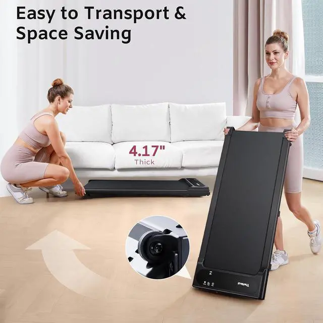 Alt view image 5 of 7 - TheNeat Walking Pad, Under Desk Treadmill, Treadmills for Home & Office, Walking Jogging Running Machine, NeatWalk