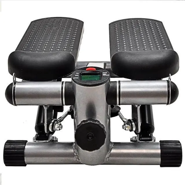 Alt view image 4 of 5 - BalanceFrom Adjustable Stepping Machine and Step Counter, Leg Workout Machine & Mini Stair Stepper with Resistance Bands, for Home Workouts, Black