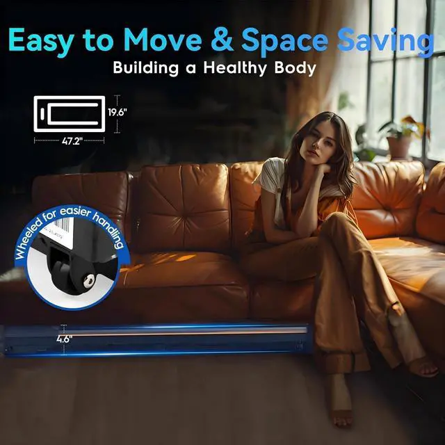 Alt view image 6 of 7 - Walking Pad, Walking Pad Treadmill for Home Office, Portable Under Desk Treadmill with Remote Control and LED Display, Walking Jogging Running Machine