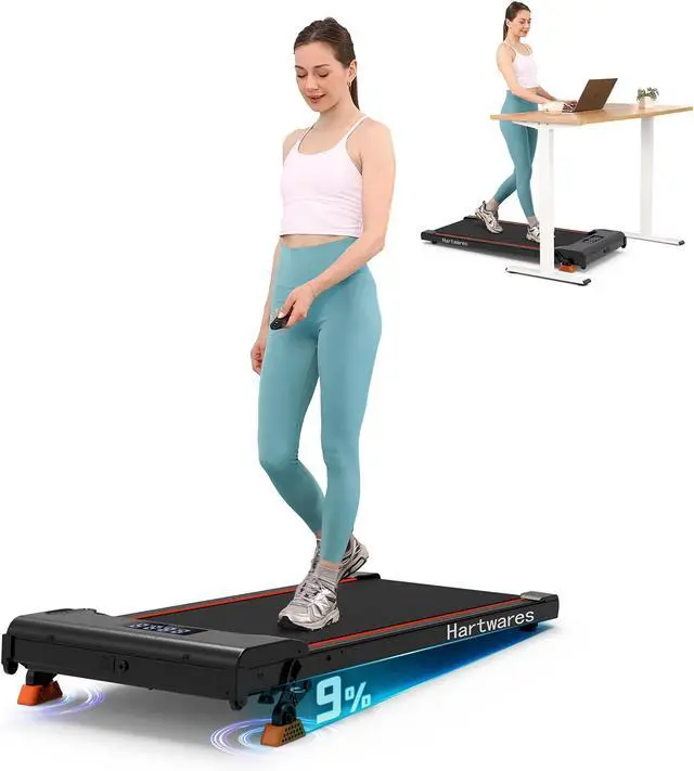 Main image of Walking Pad Treadmill Under Desk Treadmill,Walking Pad Treadmills for Home Portable Treadmill with Remote Control,2.5HP Brushless Motorized Walking Treadmill,2 in 1 Treadmill for Home Office