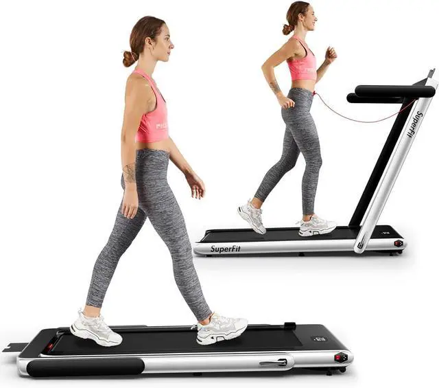 Main image of Goplus 2 in 1 Folding Treadmill, 2.25HP Superfit Under Desk Electric Treadmill, Installation-Free with Remote Control, APP Control and LED Display, Walking Jogging for Home Office