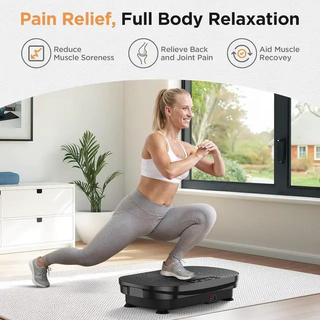 Alt view image 4 of 7 - FEIERDUN Vibration Plate Exercise Machine, Vibration Plate for Lymphatic Drainage, Power Plate Vibration Platform for Weight Loss, Toning & Wellness