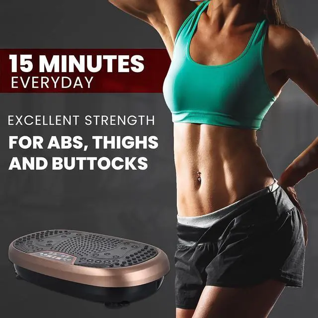 Alt view image 3 of 7 - EILISON FitMax 3D XL Vibration Plate Exercise Machine - Whole Body Workout Vibration Platform w/Loop Bands - Lymphatic Drainage Machine for Weight Loss, Shaping, Wellness, Recovery