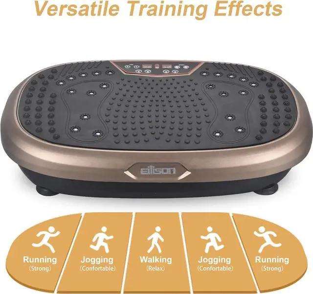 Alt view image 6 of 7 - EILISON FitMax 3D XL Vibration Plate Exercise Machine - Whole Body Workout Vibration Platform w/Loop Bands - Lymphatic Drainage Machine for Weight Loss, Shaping, Wellness, Recovery