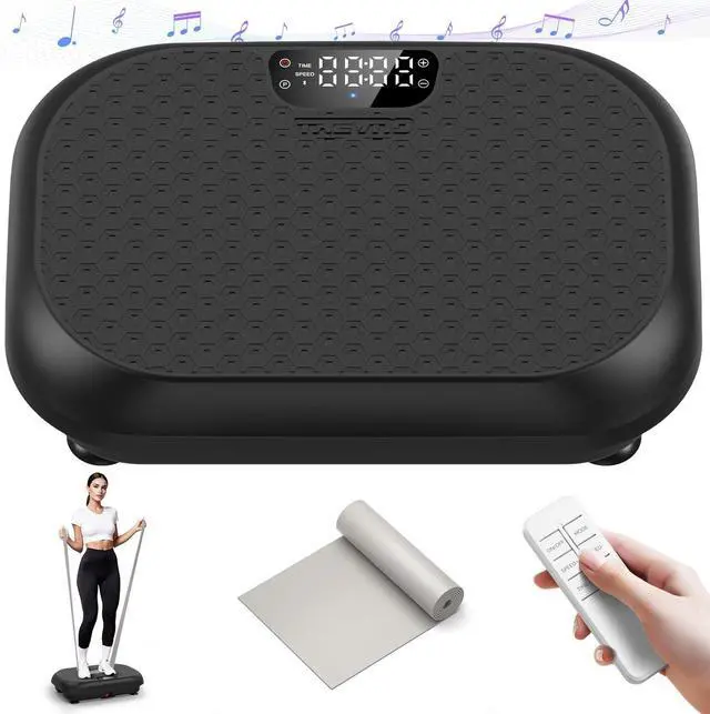 Main image of Vibration Plate Exercise Machine Weight Loss, Power Vibration Plates for Lymphatic Drainage, Full Body Workout Vibrating Plate Automatic Mode P1-P10 Fitness Platform, 450 Lbs Capacity