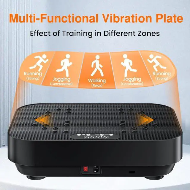 Alt view image 4 of 7 - Vibration Plate Exercise Machine, 2025 Upgraded Fitness Vibrating Lymphatic Drainage Full Body Workout Shaker for Weight Loss, Featuring a 330 Lbs Capacity Vibrate Fitness Platform