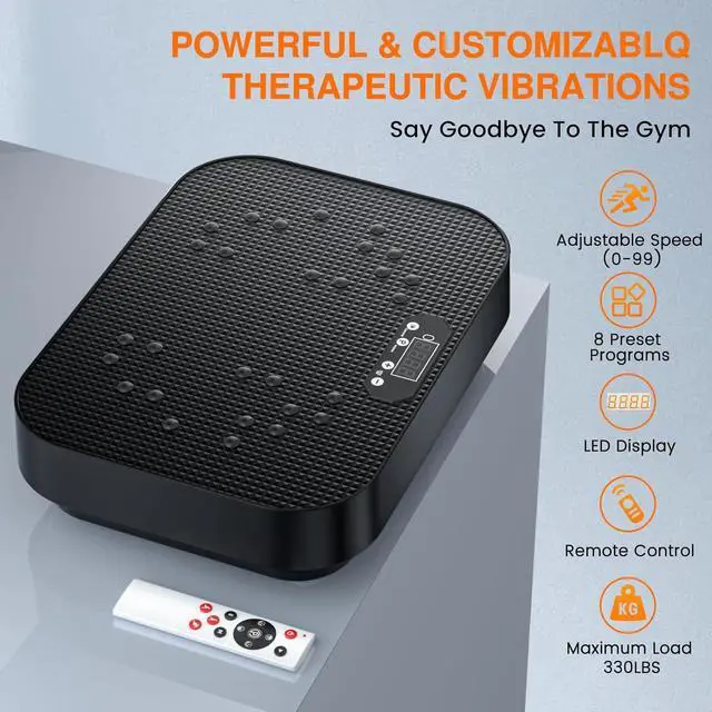 Alt view image 6 of 7 - Vibration Plate Exercise Machine, 2025 Upgraded Fitness Vibrating Lymphatic Drainage Full Body Workout Shaker for Weight Loss, Featuring a 330 Lbs Capacity Vibrate Fitness Platform