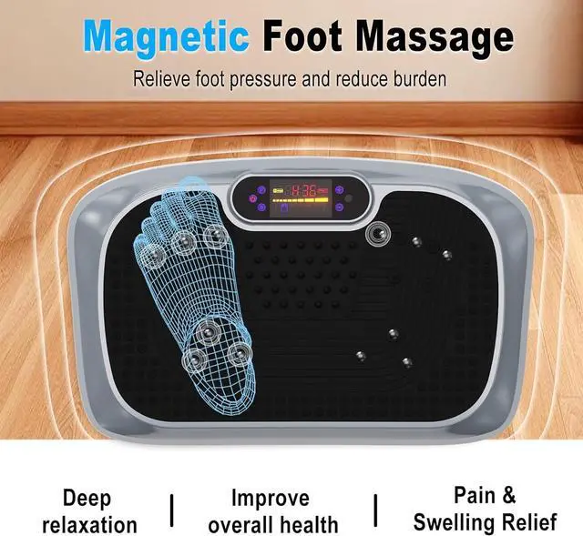 Alt view image 6 of 7 - HOTWAVE Vibration Plate Exercise Machine for Lymphatic Drainage, Power Vibrating Plates Platform for Weight Loss - Whole Body Waver Shaker Vibration Plate Machine Home Gym Shaping Fitness Workout