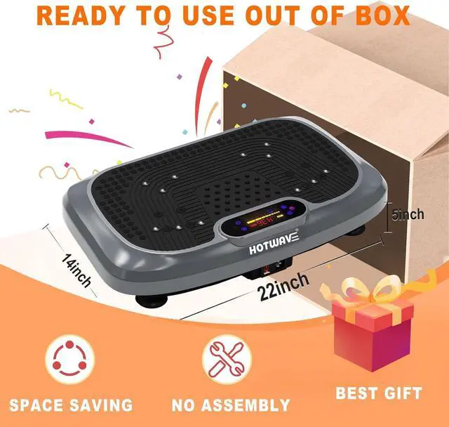 Alt view image 7 of 7 - HOTWAVE Vibration Plate Exercise Machine for Lymphatic Drainage, Power Vibrating Plates Platform for Weight Loss - Whole Body Waver Shaker Vibration Plate Machine Home Gym Shaping Fitness Workout