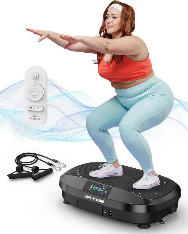 Main image of FLYBIRD Vibration Plate- 4D & Oscillation Two Types Vibration Platform, Whole Body Workout Vibration Plate Exercise Machine for Bone Density Building & Lymphatic Drainage