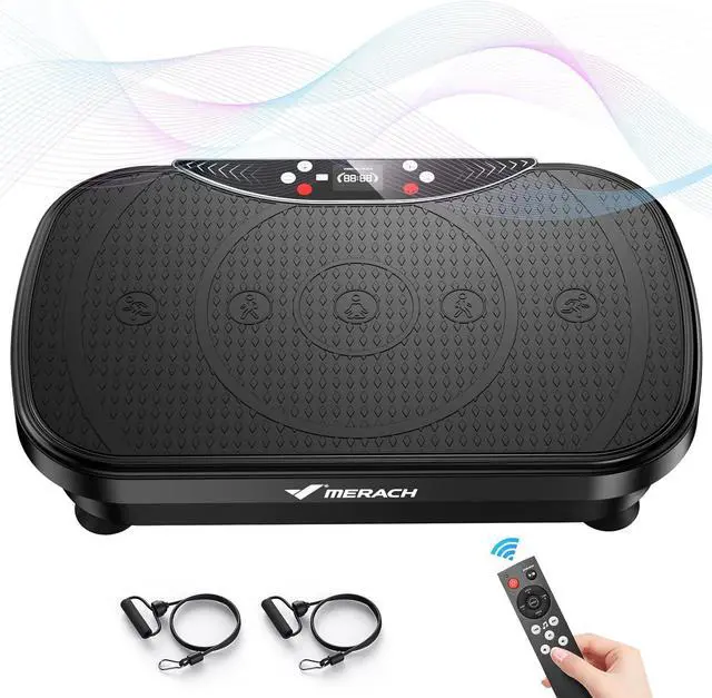 Main image of MERACH Vibration Plate Exercise Machine, Vibration Plate with Bluetooth and LED Display, Vibrating Plate Exercise Machine for Women Men, Workout Equipment for Home