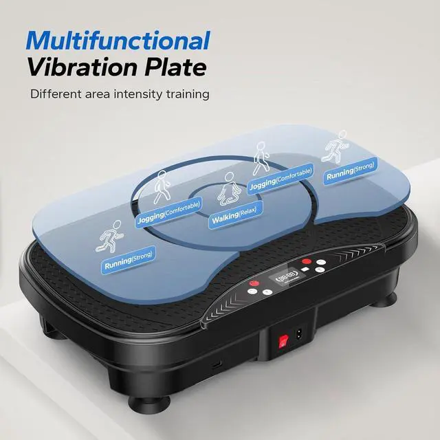Alt view image 5 of 7 - MERACH Vibration Plate Exercise Machine, Vibration Plate with Bluetooth and LED Display, Vibrating Plate Exercise Machine for Women Men, Workout Equipment for Home