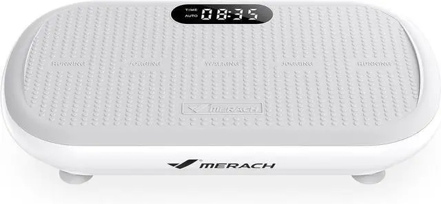 Main image of MERACH Vibration Plate Exercise Machine, Vibration Plate 440 Lbs Capacity, Bluetooth and Silicone Pedal, Stimulate Deep Fat, Vibration Plate for Lymphatic Drainage, Vibrating for Weight Loss
