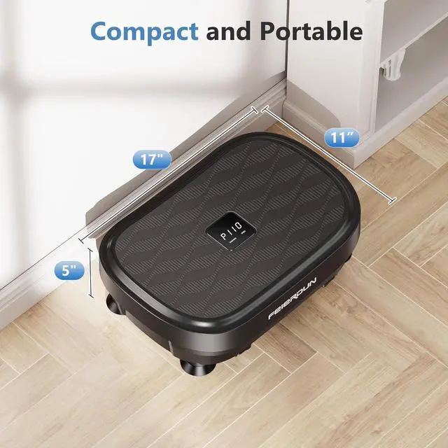 Alt view image 7 of 7 - FEIERDUN Vibration Plate Exercise Machine, Whole Body Workout Vibrate Platform, 9 Modes Vibration Plate for Lymphatic Drainage Weight Loss Shaping Toning Wellness Home Gyms Workout