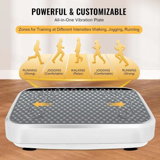 Alt view image 6 of 7 - Vibration Plate Exercise Machine, Vibration Plate for Lymphatic Drainage,Whole Body Fitness Platform for Weight Loss,Body Toning,Dynamic Workout Lights,Home Gym Workout for Women & Men