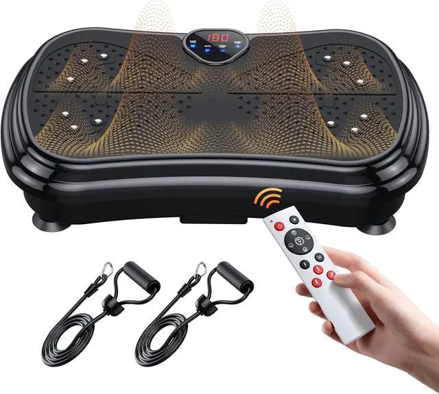 Main image of Vibration Plate Exercise Machine Weight Loss, Full Body Vibration Plate for Lymphatic Drainage, 180 Adjustable Speeds Power Shaping Waver Vibrating Plate 400 Lbs Capacity
