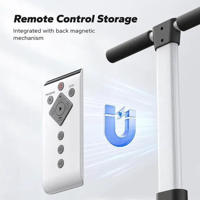 Alt view image 4 of 7 - MERACH Vibration Plate Exercise Machine, Vibrating Plate Exercise Machine with Handrails, Full Body Vibration Platform for Women Men, Exercise Equipment for Home