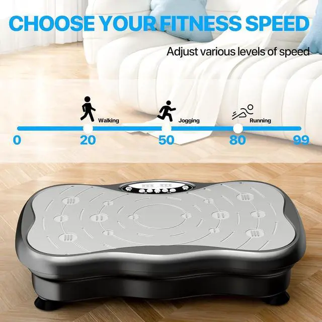 Alt view image 3 of 7 - Vibration Plate Exercise Machine for Lymphatic Drainage Weight Loss, Whole Body Workout Vibration Fitness Platform ,Home Training Equipment ,Sport Gym for Weight Loss Fat Burner for Women Men