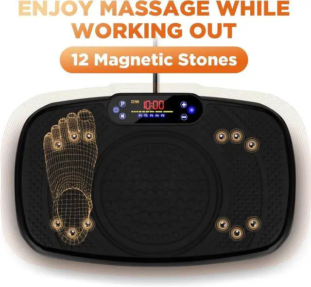 Alt view image 3 of 7 - Vibration Plate Exercise Machine, Full Body Exercise Equipment, Power Board Vibration Platform