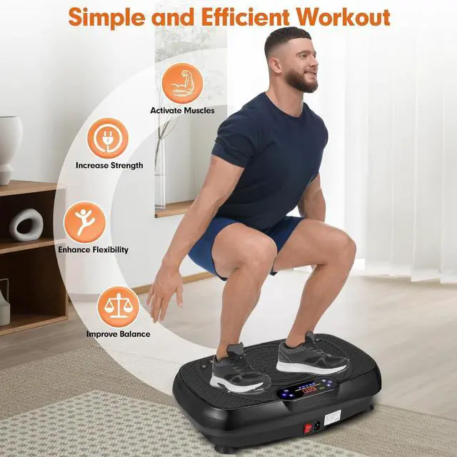Alt view image 5 of 7 - Vibration Plate Exercise Machine, Full Body Exercise Equipment, Power Board Vibration Platform