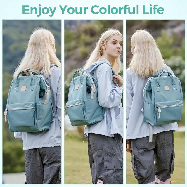 Alt view image 7 of 7 - Himawari Laptop Backpack for Women & Men - Travel Backpack With USB Charging Port, Water Resistant, College & School Bag