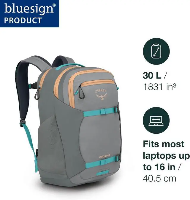 Alt view image 2 of 7 - Proxima 30L Campus Laptop Backpack Black/Coal Grey