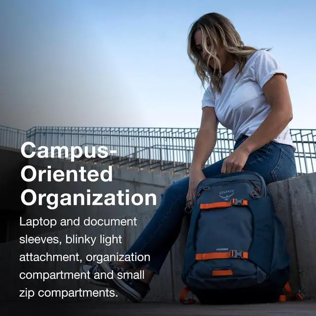 Alt view image 3 of 7 - Proxima 30L Campus Laptop Backpack Black/Coal Grey