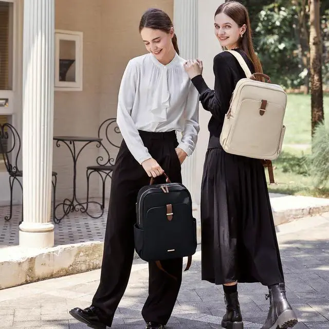 Alt view image 2 of 7 - GOLF SUPAGS Laptop Backpack Purse for Women Fits 16 Inch Notebook Casual Daypack Work Travel College Bookbag Fashion Computer Bag (Black, 16 Inch)