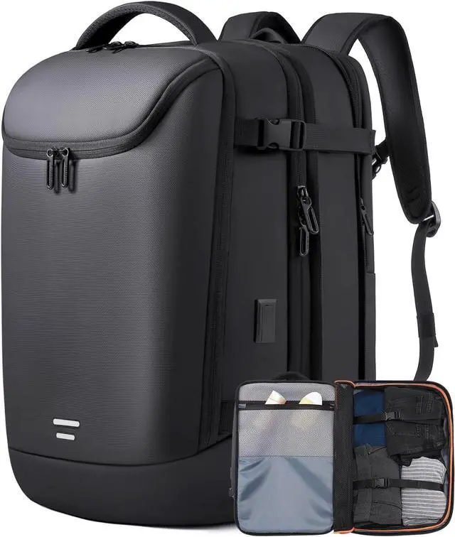 Main image of Travel Carry on Backpack 50L Expandable Flight Approved Backpacks 17.3 inch Laptop and USB Charging Port bags Water Resistant Business Back Pack for Women & Men