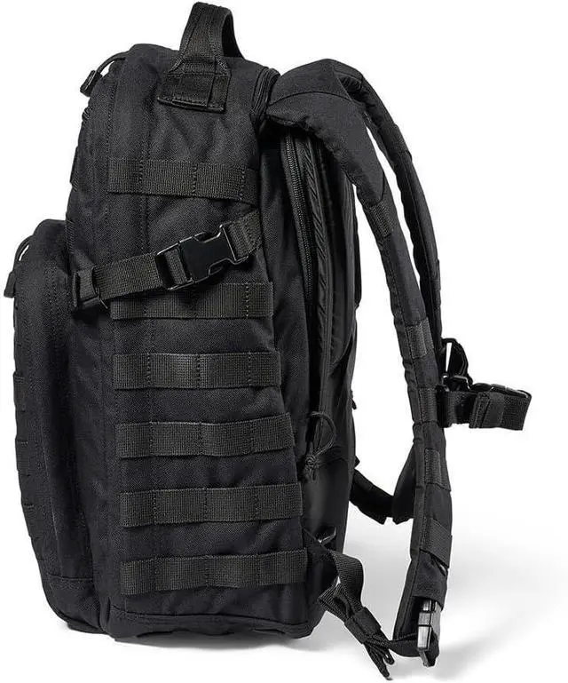 Alt view image 5 of 6 - 5.11 Tactical Backpack  Rush 12 2.0  Military Molle Pack, CCW with Multiple Compartments, 24 Liter, Small, Style 56561, Black