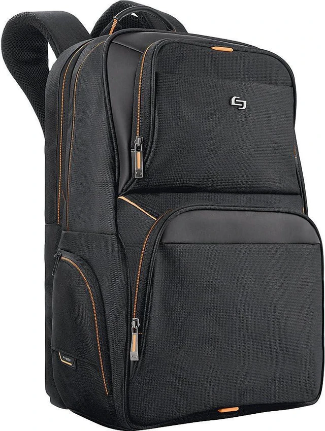 Main image of Solo New York UBN701-4 17.3 Inch Laptop Backpack, Black, 17.5 x 11.75 x 8
