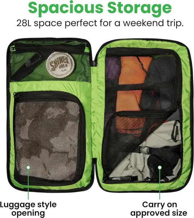 Alt view image 2 of 6 - COR Surf Travel Backpack Laptop Backpack 28L Black