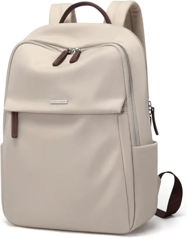 Main image of GOLF SUPAGS Womens Laptop Backpack with Separate Laptop Compartment Water Resistant Computer Backpacks Fits 14 Inch Notebook Travel Work College Bags (Apricot)